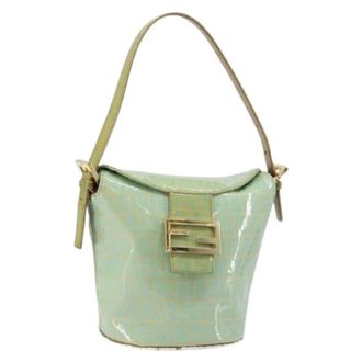 Fendi Pre-owned Shoulder Bags, female, Green, Size: ONE SIZE Pre-owned Vintage Shoulder Bag