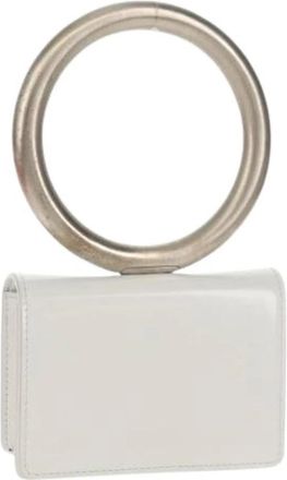 Ferragamo Tweedehands leren handtassen - Dames - Vintage Mini Tas - Wit - ONE Size - Vintage