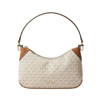 Michael Kors Shoulder Bags, female, Beige, Size: ONE SIZE MD Conv Pouchette Xbody
