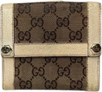 Gucci Pre-owned Wallets, female, Brown, Size: ONE SIZE Pre-owned Leather Wallet