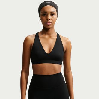 Nike Womens Indy Light-Support Sports Bra in Black | IV4912-010