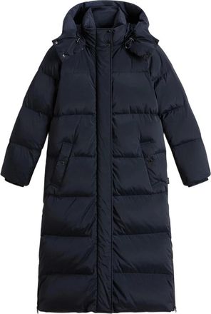 Woolrich Blauwe Donsjas Waterafstotend Windbestendig - Dames - Dons jassen - Blauw - XL - Jassen