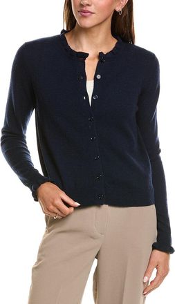 Sofiacashmere Sofiacashmere Ruffle Cashmere-Blend Cardigan