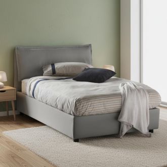 Talamo Italia Talamo Italia - Cama De Plaza Y Media Gloria, Cama Contenedor Con Revestimiento De Tela, 100% Made In Italy, Apertura Frontal, Adecuado Para Colch&oacute;n C