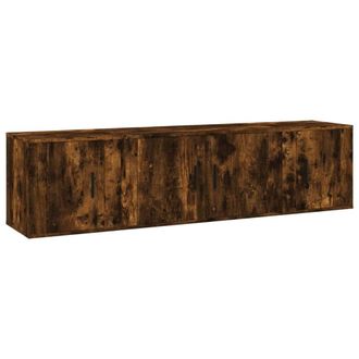 Berkfield Home 3 Piece TV Cabinet Set Smoked Oak Engineered Wood in Brown
