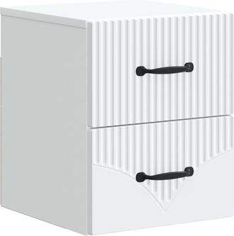 vidaXL Mesita De Noche De Pared 34,5 X 33 X 40 Cm Madera De Ingenier&iacute;a Vidaxl
