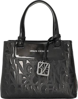 A|X Armani Exchange Stijlvolle zwarte handtas met veelzijdig ontwerp - Dames - Handtassen - Zwart - ONE Size - Tassen
