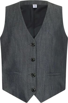 Liu Jo Jassen, Dames, Grijs, XS, Denim, Denim Gilet