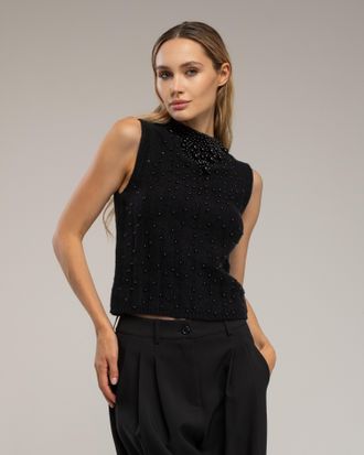 Tantra Mouwloos gebreid topje