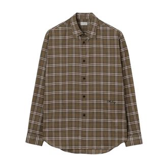 Burberry Radmar Check Shirt - Heren - Casual Overhemden - Groen - XL - Katoen - Overhemden
