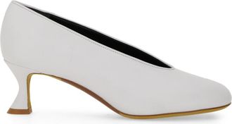 Moschino White Slip On Pumps