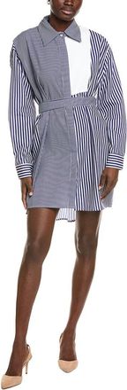 Gracia Contrast Stripe Shirtdress