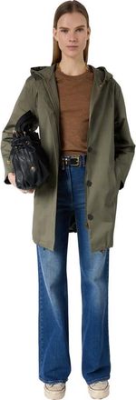 Gerard Darel Janaya Hooded Parka in Khaki Green at Nordstrom, Size Medium