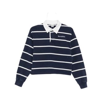 Sporty & Rich Polo Shirts, female, Blue, Size: XS Spa Polo