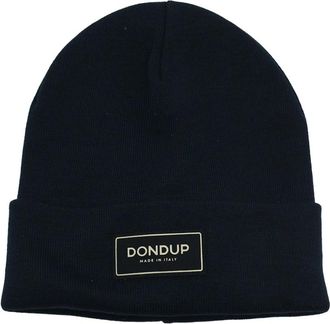 Dondup Geschoren Technische Wollen Beanie - unisex - Hoeden - Blauw - ONE Size - Wol - Accessoires