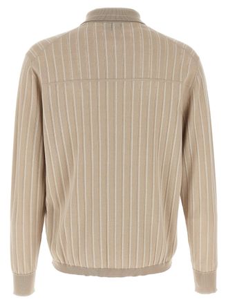 Brioni Mens Beige Cotton Blouse