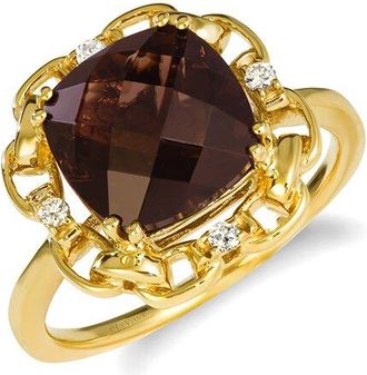 Le Vian Chocolate Quartz 14K 3.56 Ct. Tw. Diamond & Smoky Quartz Ring