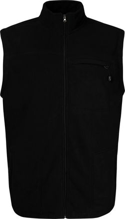 KAM Jeanswear Mens Bonded Fleece Gilet - Black - 3XL