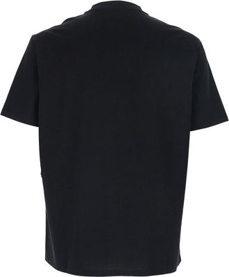 Emporio Armani Mens Crew Neck T-Shirt Black Cotton T-Shirts And Polos