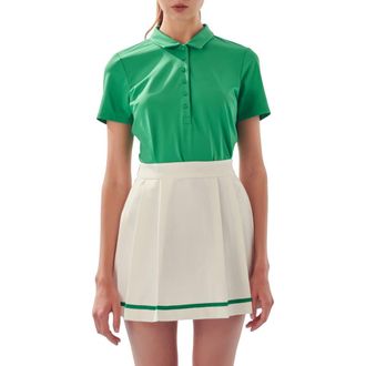 English Factory Stretch Polo in Green at Nordstrom Rack, Size X-Small
