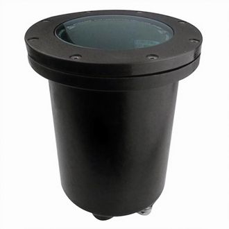 Forlight Empotrable suelo pvc y sint&eacute;tico negro 17x23x23 cm