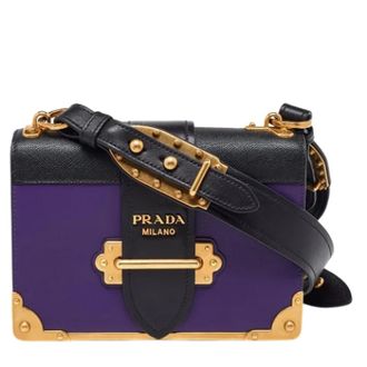Prada Pre-owned Shoulder Bags, female, Purple, Size: ONE Size Pre-owned Leather prada-bags