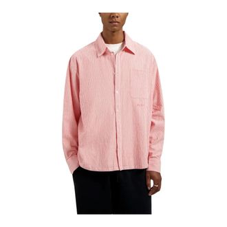 Olaf Hussein Oversized Gestreept Oxford Shirt - Heren - Casual Overhemden - Veelkleurig - S - Katoen - Overhemden