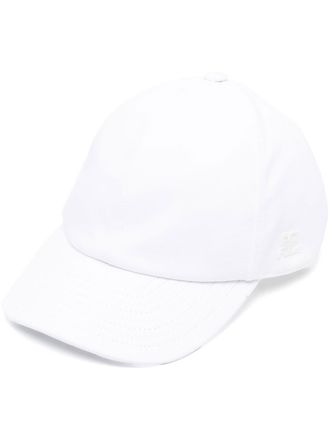 Courr&egrave;ges Cappello da baseball con applicazione - Bianco