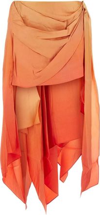 Zimmermann Two Tone Silk Tranquillity Mini Skirt