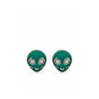 Darkai Earrings, male, Green, Size: ONE SIZE Jewellery Darkai