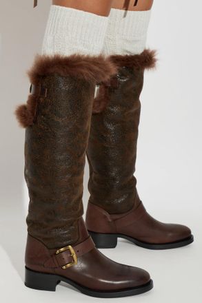 Dsquared2 Leather Heeled Boots, Womens, Brown
