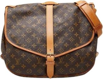 Louis Vuitton Pre-owned Cross Body Bags, female, Brown, Size: ONE SIZE Pre-owned Saumur30 Monogram shoulder bag