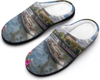 Generic Paris Eiffel Tower Womens Slippers Winter Warm House Shoes Indoor Outdoor Hotel Slipper