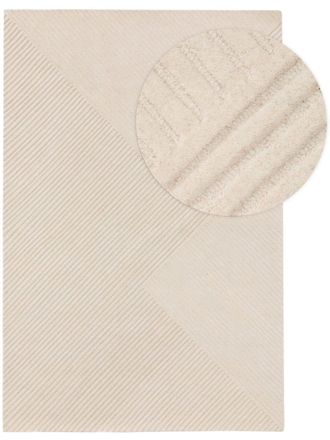 benuta Alfombra de lana ivory 250x350