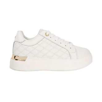 Dune London Dames/Dames Elba Su&egrave;de Platform Trainers (Wit)