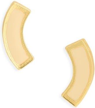 Karine Sultan Enamel Stud Earrings in Gold at Nordstrom Rack