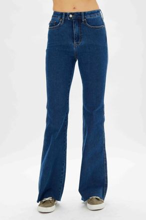 Judy Blue Cool Denim High Waist Control Flare Jeans In Blue