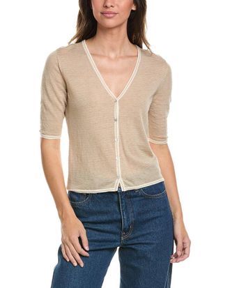 Vince Micro Stripe Cardigan