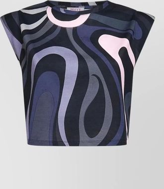 Pucci printed cropped t-shirt