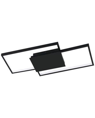 Eglo Eglo Milanius 1 Light Integrated Led Ceiling/Wall Light With Matte Black Finish