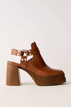 Free People Womens Hybrid Harness Boot In Chestnut Leather