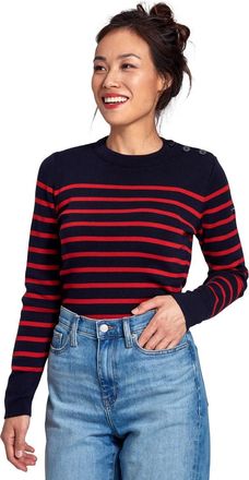 Armor Lux Armor Lux Womens Pull Marin Briac Femme Sweater, Multicolore (Ii9 Rich Navy/Braise Ii9), 8
