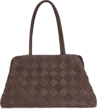 Tiffany & Fred Suede Shoulder Tote