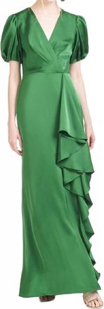 Sachin & Babi Mila Gown In Emerald