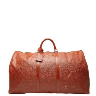 Louis Vuitton Kenyan Brown Leather Boston Bag (Pre-Owned)