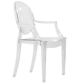 Leisure Mod Carroll Modern Acrylic Dining Side Chair