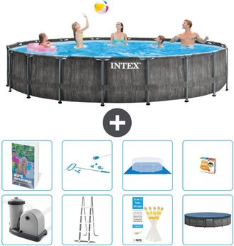 Intex Piscina Prism Frame Redonda - 549x122 Cm - 9-piezas S647