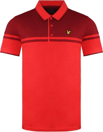 Lyle & Scott Croft Mens Red Polo Shirt Cotton - Size Small
