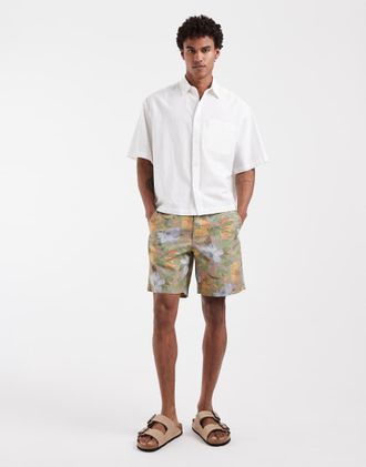 Levi's XX Authentic - Pantaloncini comodi con stampa a fiori in coordinato-***