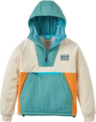 Passenger Bryni Recycled Hooded Polar Fleece Fleecepullover f&uuml;r Damen | t&uuml;rkis